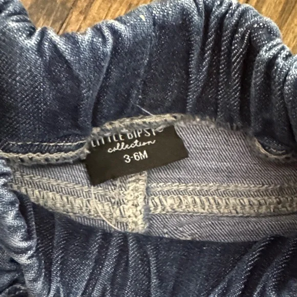 Little Bipsy Blue Denim Kids Jogger Pants - Picture 2 of 3